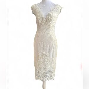 Blue Willow Bridal by Anne Barge reception bridal fitted midi